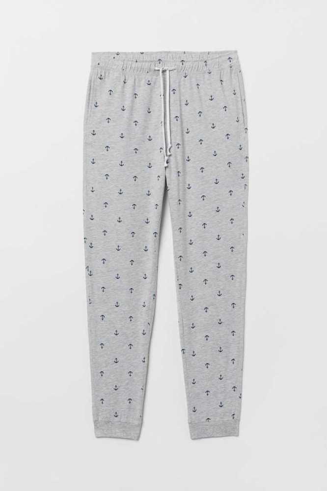 H&M Pajama Pants Loungewear Herren Dunkelblau | 7235-VRZGT