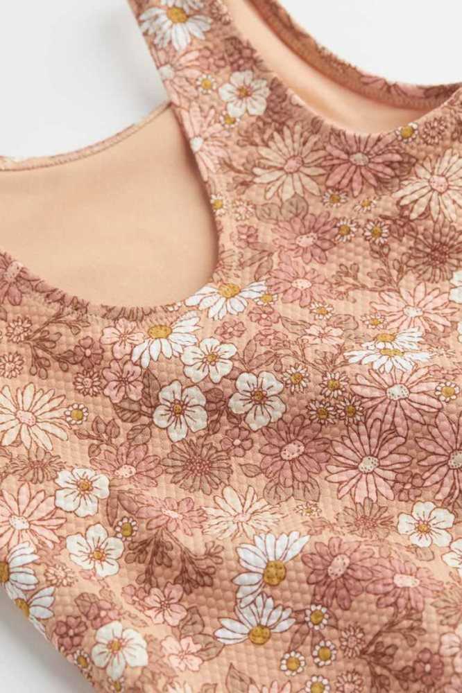 H&M Patterned Badeanzüge Kinder Braun | 5298-XCEDZ