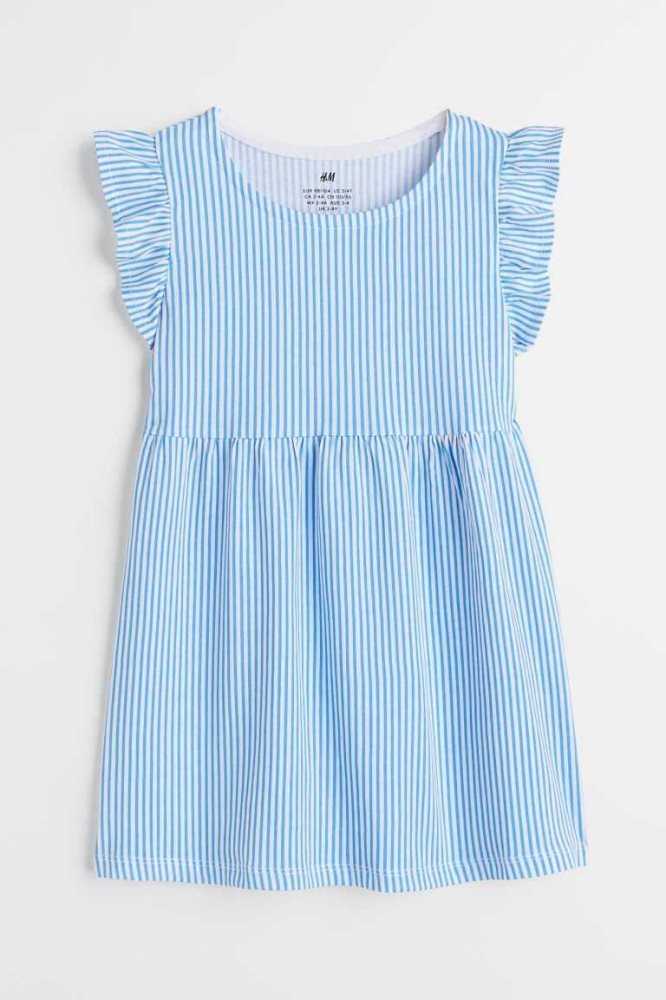 H&M Patterned Kurzes Kleid Kinder Gelb | 5741-QDURX