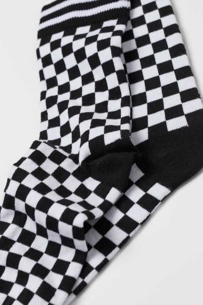 H&M Patterned Socken Herren Dunkelblau | 7410-ZVWNG