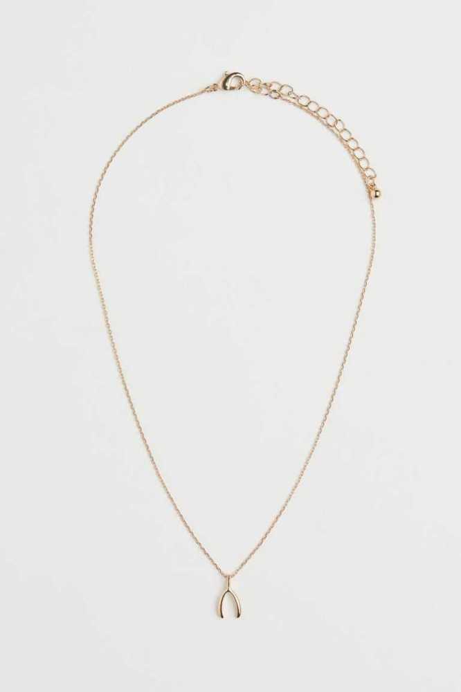 H&M Pendant Ketten Damen Gold | 4065-VKTHF