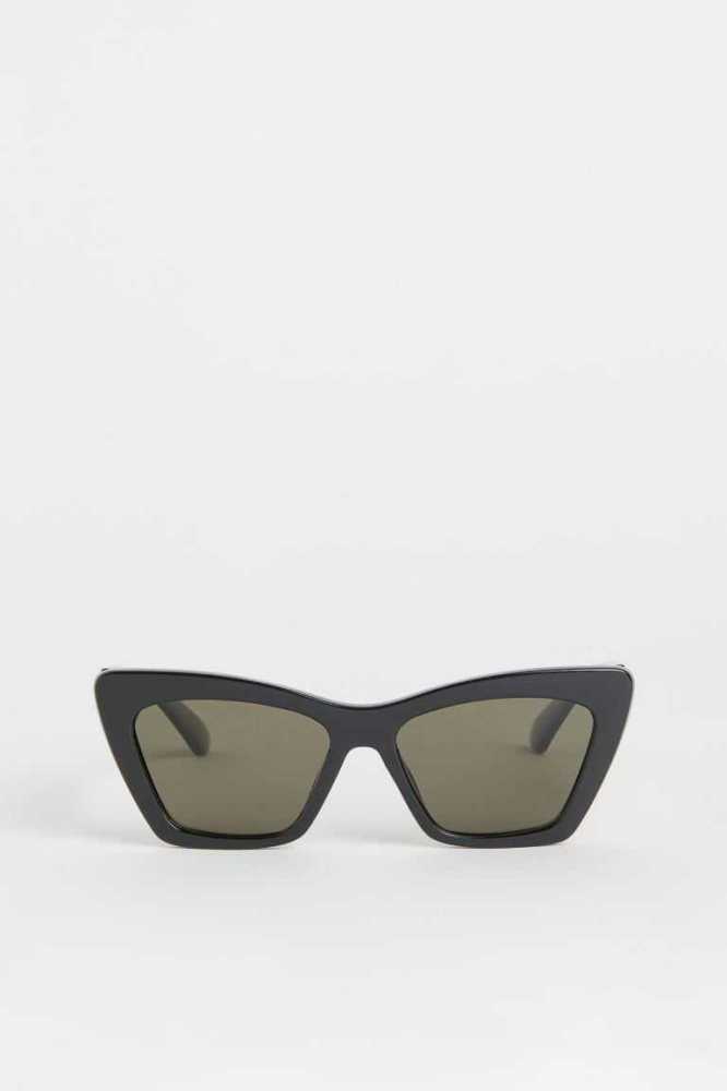 H&M Polarized Sonnenbrille Damen Schwarz | 9054-TLNYF