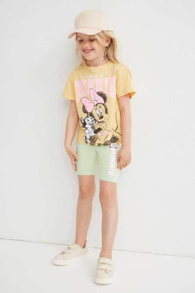 H&M Printed Bike Kurze Hose Kinder Hellrosa | 5617-PTJHA