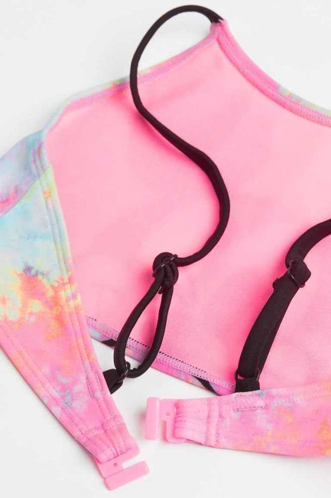 H&M Printed Bikini Bademode Kinder Rosa | 4826-QNFJE