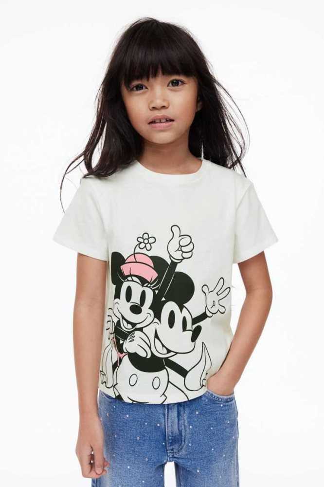 H&M Printed Hemd Kinder Helltürkis | 6153-LKWTA