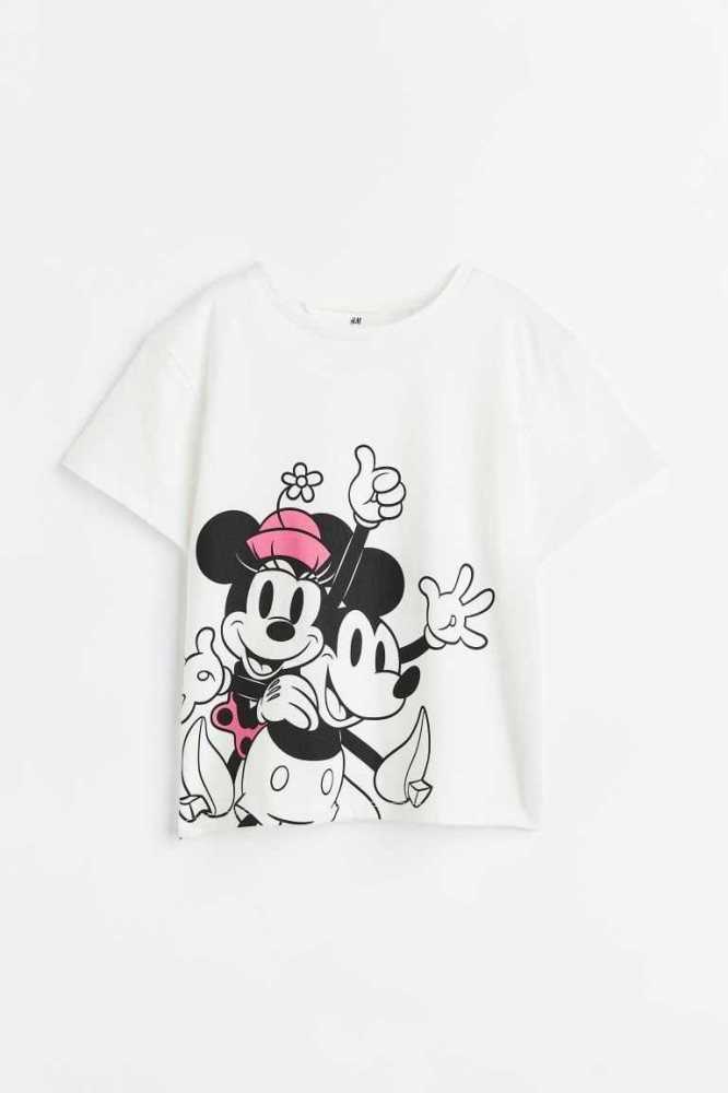 H&M Printed Hemd Kinder Helltürkis | 6153-LKWTA