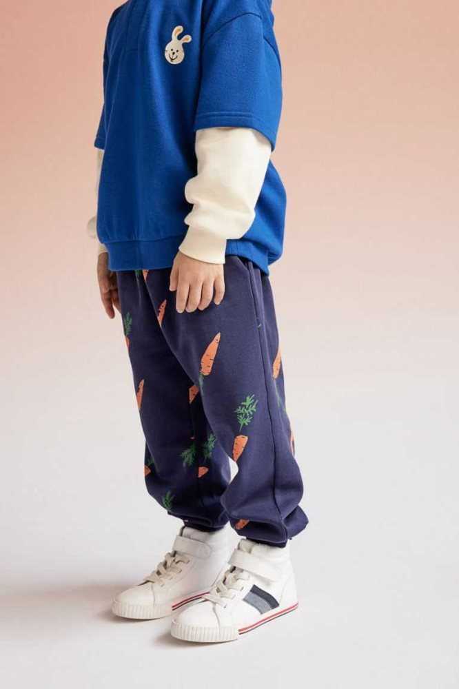 H&M Printed Jogginghose Kinder Dunkelblau | 0612-WNZXJ