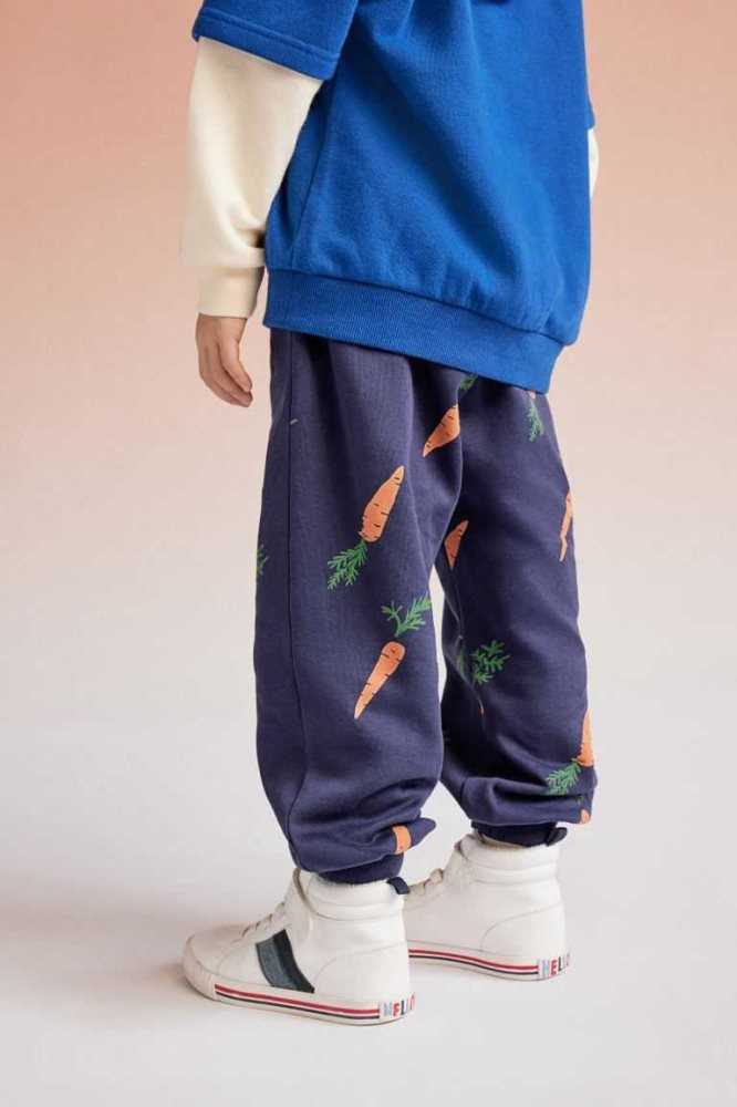 H&M Printed Jogginghose Kinder Dunkelblau | 0612-WNZXJ