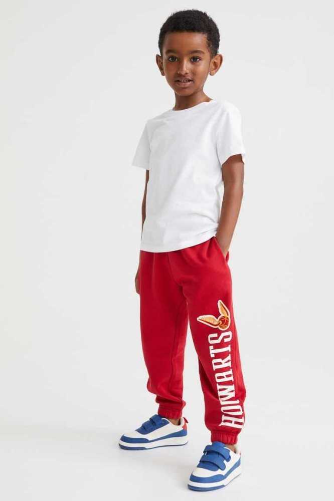 H&M Printed Jogginghose Kinder Rot | 7658-VJKYX