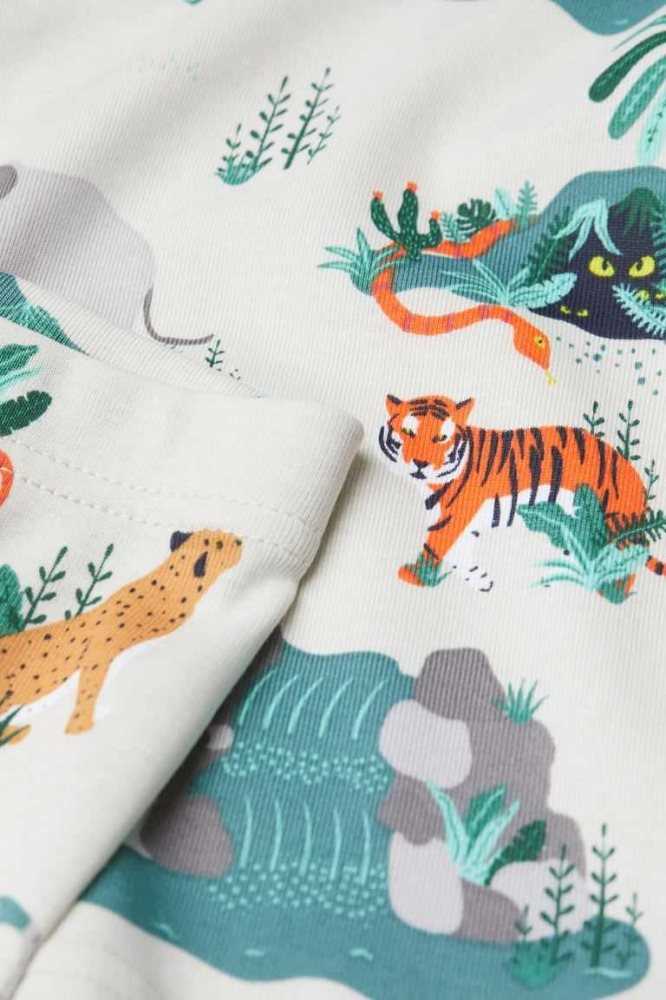 H&M Printed Pyjama-paket Kinder Hellgrün | 7304-EJNMK