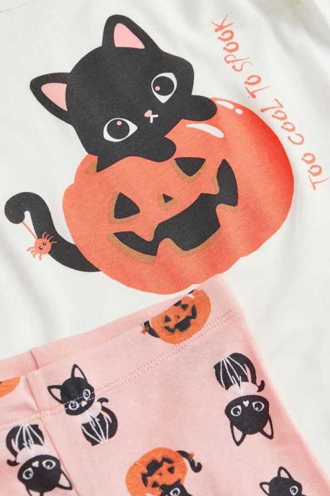 H&M Printed Pyjama-paket Kinder Hellrosa | 4068-ZEAJF