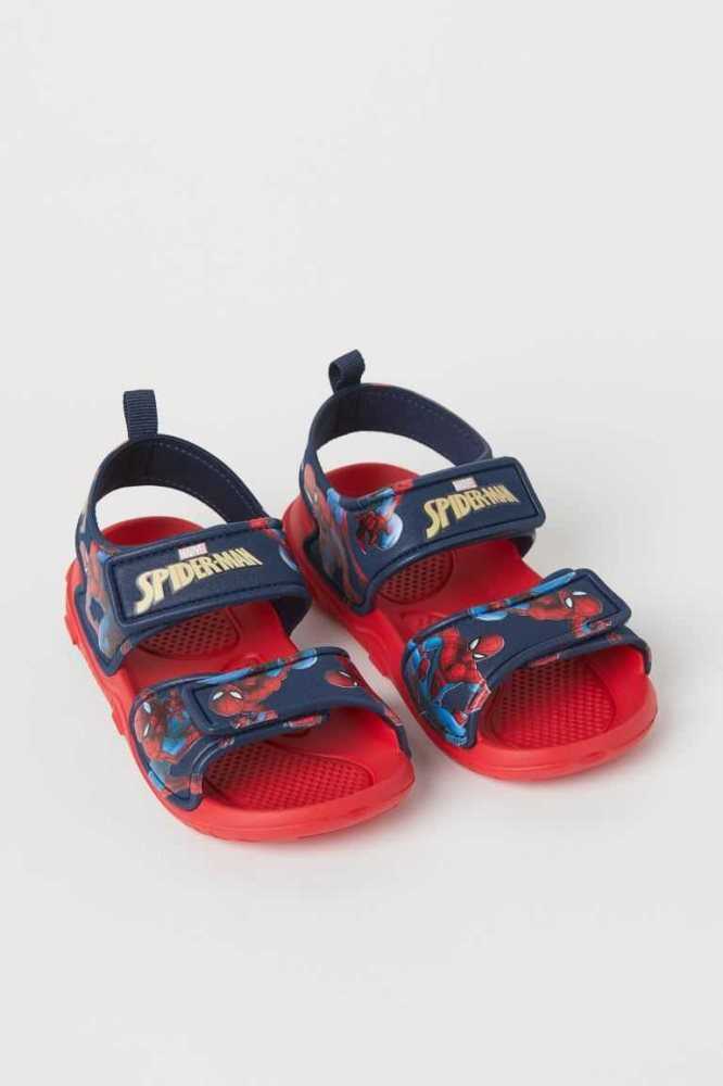 H&M Printed Sandalen Kinder Schwarz | 4869-OEWRL