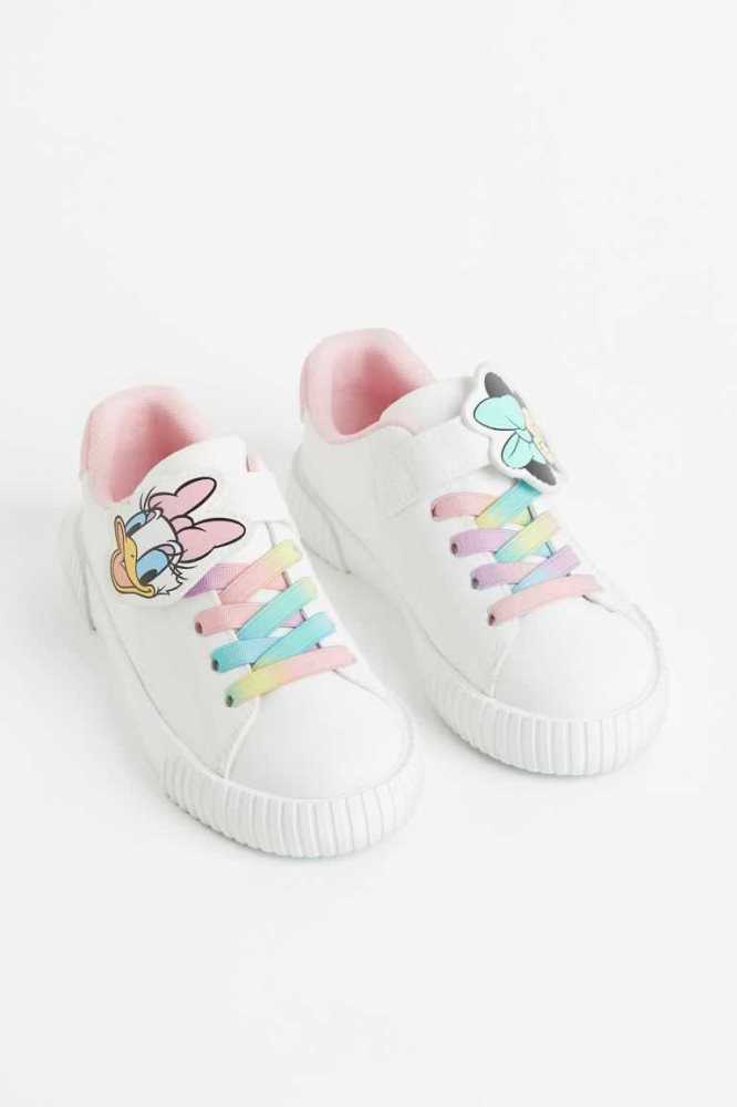 H&M Printed Sneakers Kinder Hellblau | 9180-WKQNI