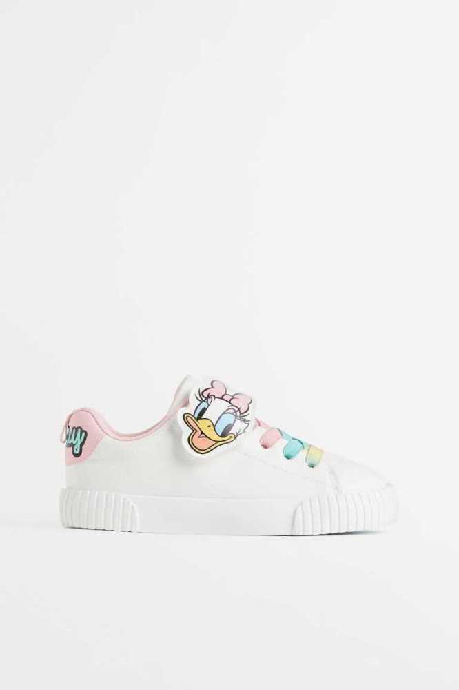 H&M Printed Sneakers Kinder Hellblau | 9180-WKQNI