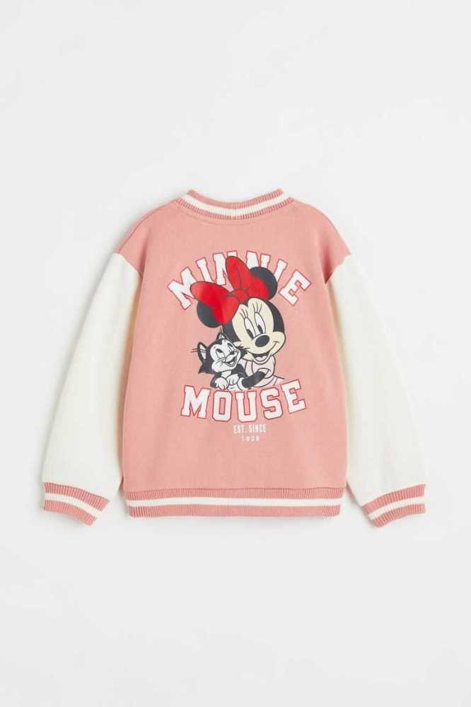 H&M Printed Strickjacke Kinder Rosa | 4537-XKCOB