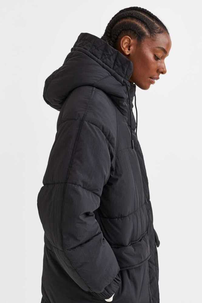 H&M Puffer Jacke Damen Gelb | 7502-ZQGOB