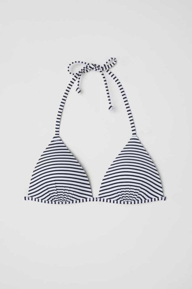 H&M Push-up Triangle Bikini Top Strandkleidung Damen Hellgelb Grün | 2361-KHYEL