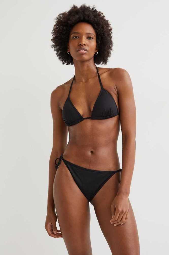 H&M Push-up Triangle Bikini Top Strandkleidung Damen Hellgelb Grün | 2361-KHYEL