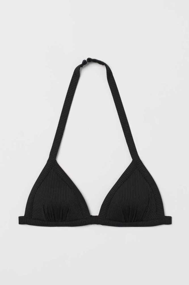 H&M Push-up Triangle Bikini Top Strandkleidung Damen Hellrot | 2546-BKMTE