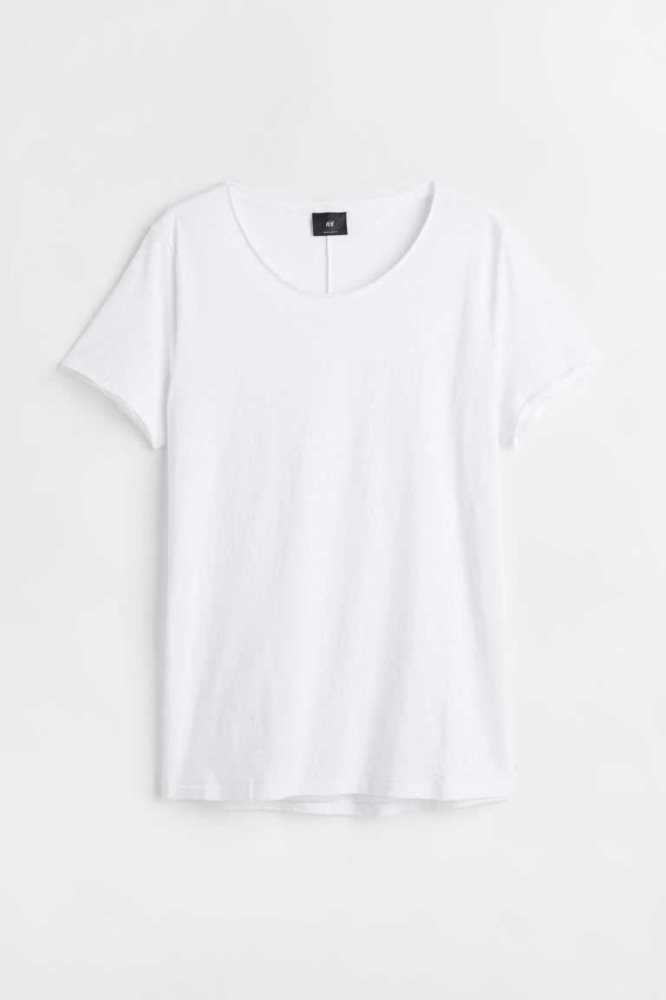 H&M Raw-edge T-shirts Herren Grau | 3968-NJTKG