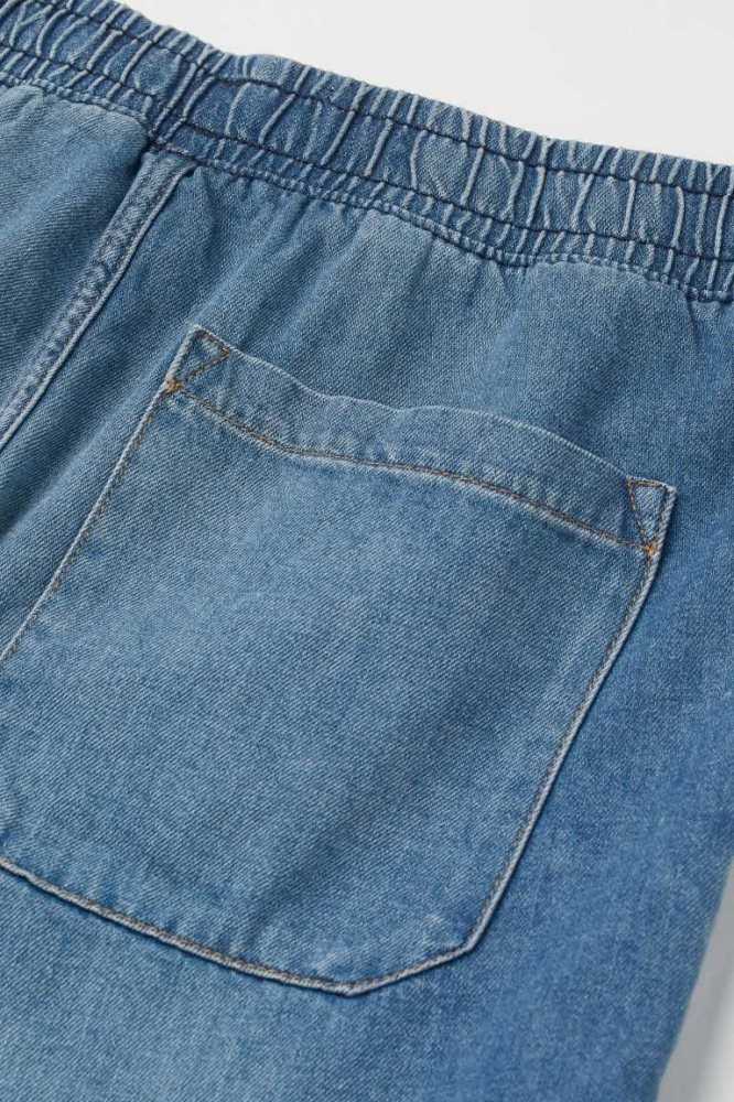 H&M Regular Denim Jogger Kurze Hose Herren Blau | 4287-KDSPR