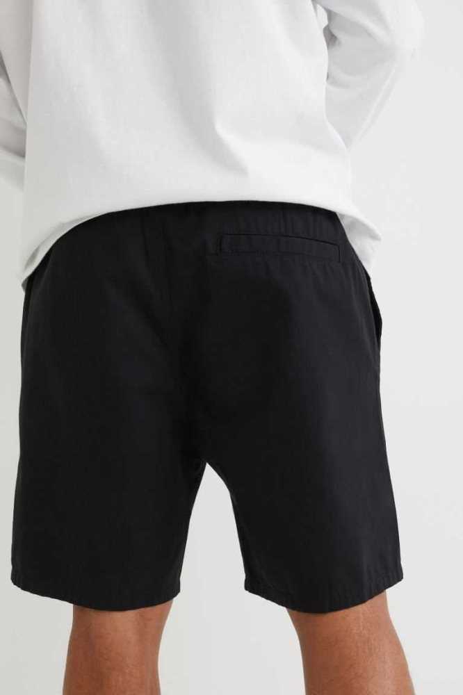 H&M Regular Fit Baumwoll Kurze Hose Herren Blau | 2507-XJOQZ