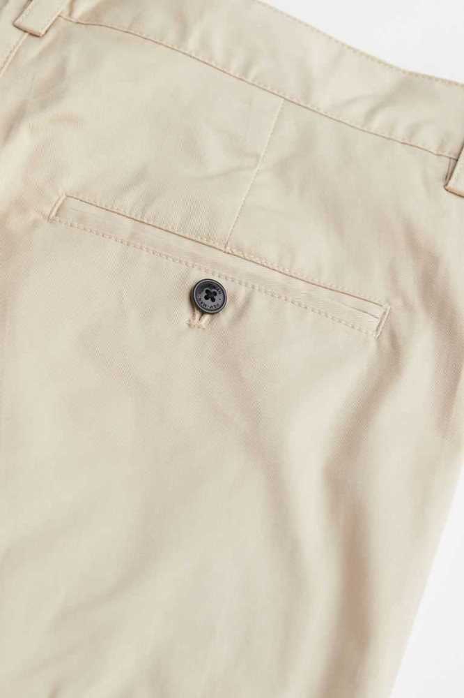 H&M Regular Fit Chino Kurze Hose Herren Hellgrün | 8753-MJGWN