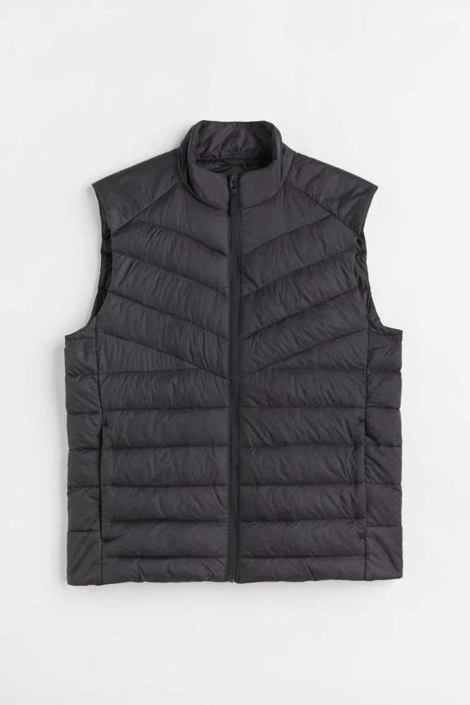 H&M Regular Fit Gepolstert Vest Sportbekleidung Herren Braun | 0871-GVYTR