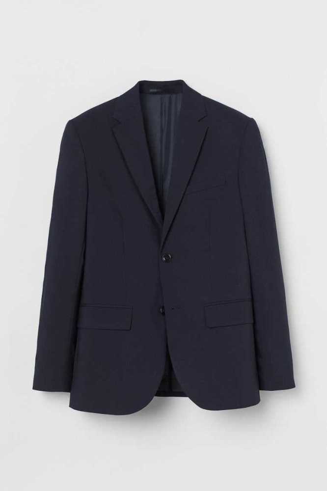 H&M Regular Fit Jacket Blazer Herren Dunkelblau | 5084-LOCZM