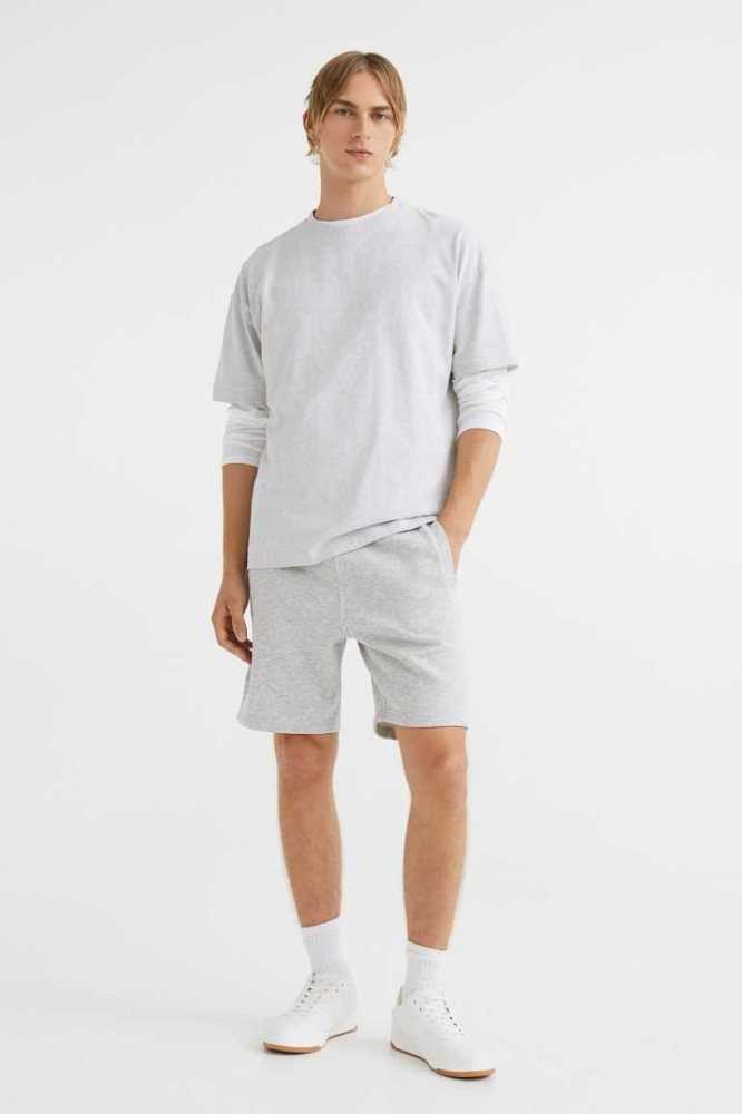 H&M Regular Fit Kurze Hose Herren Hellgrau | 6873-JIUNZ