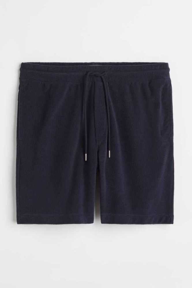 H&M Regular Fit Terry Kurze Hose Herren Grün | 9182-JNTDM