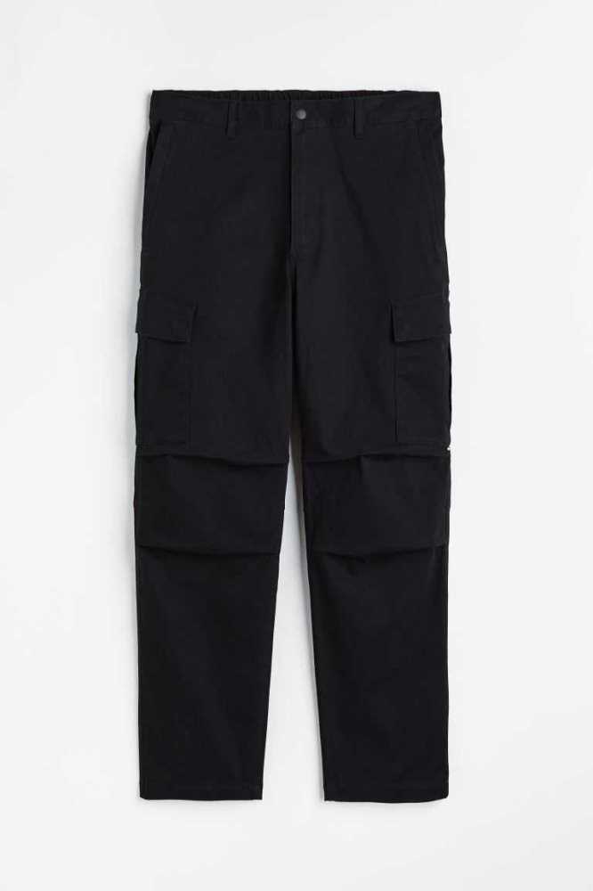 H&M Regular Fit Twill Cargo Hose Herren Grau | 6849-ZTQCK