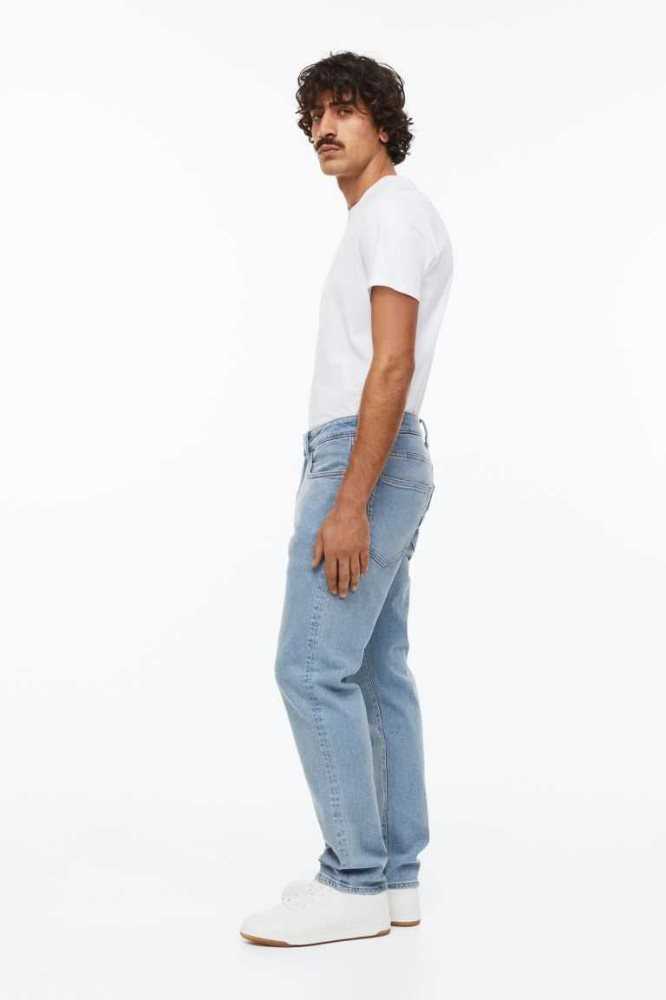 H&M Regular Jeans Herren Blau | 3902-DIVQZ