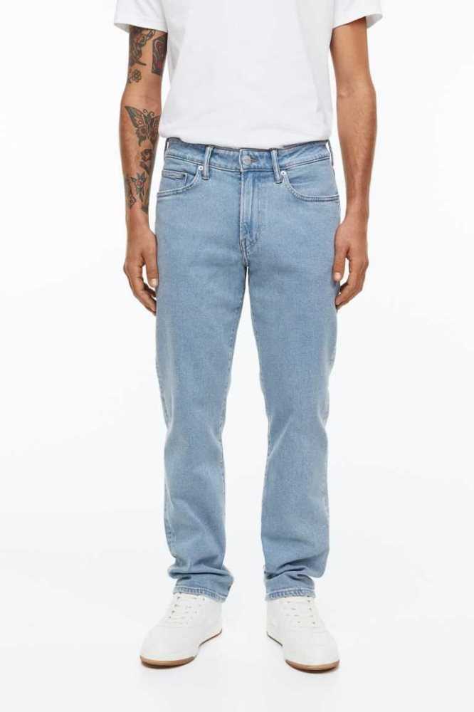 H&M Regular Jeans Herren Blau | 3902-DIVQZ