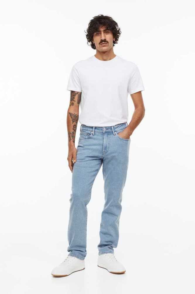 H&M Regular Jeans Herren Blau | 3902-DIVQZ