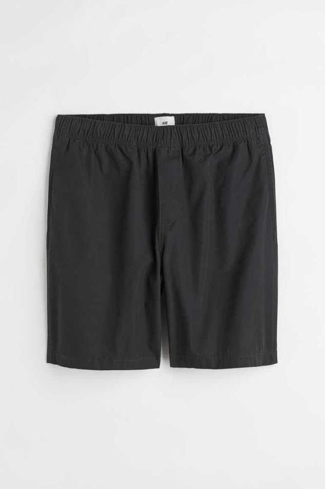 H&M Relaxed Fit Baumwoll Kurze Hose Herren Blau | 0736-DCWNO