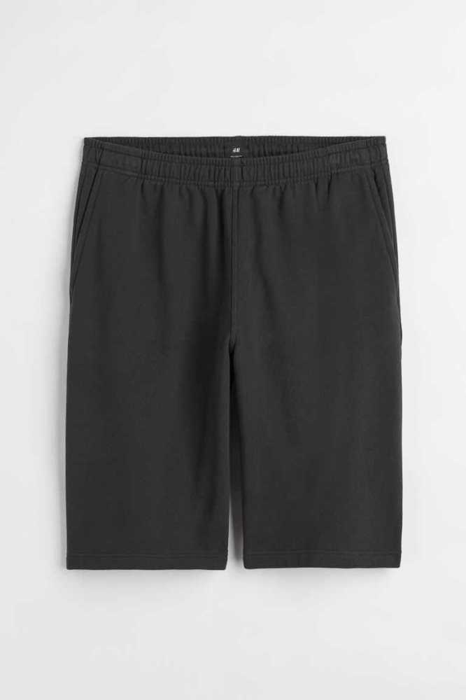 H&M Relaxed Fit Baumwoll Kurze Hose Herren Grau | 1460-CMLQN