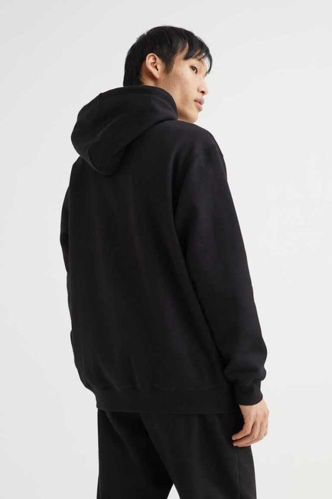 H&M Relaxed Fit Hoodie Herren Dunkelbraun | 0875-VQWUD