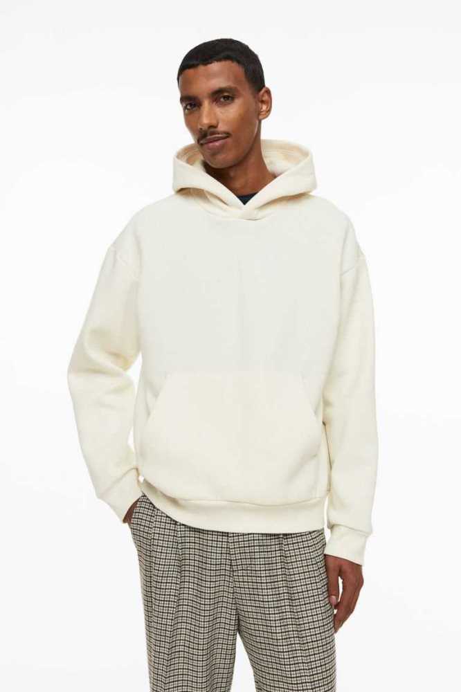 H&M Relaxed Fit Hoodie Herren Dunkelbraun | 6718-CUKXB