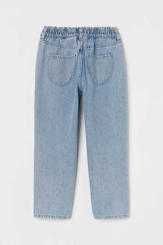 H&M Relaxed Fit Jeans Kinder Hellblau | 4390-UADQJ