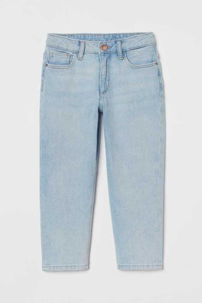 H&M Relaxed Fit Jeans Kinder Hellblau | 9851-NGUST