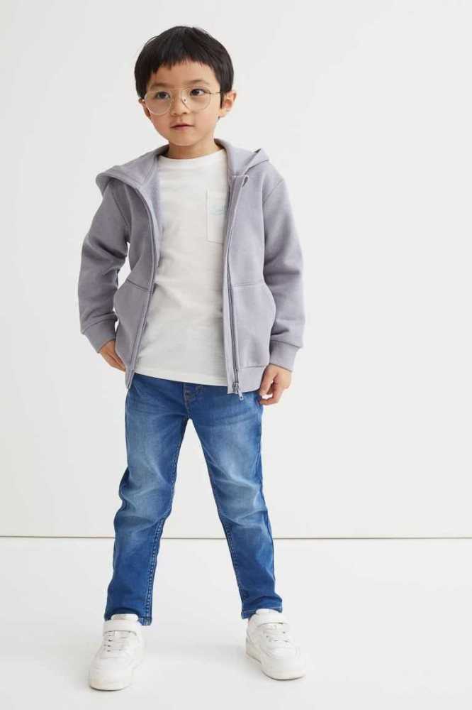 H&M Relaxed Fit Super Soft Jeans Kinder Dunkelblau | 4739-NQWXD