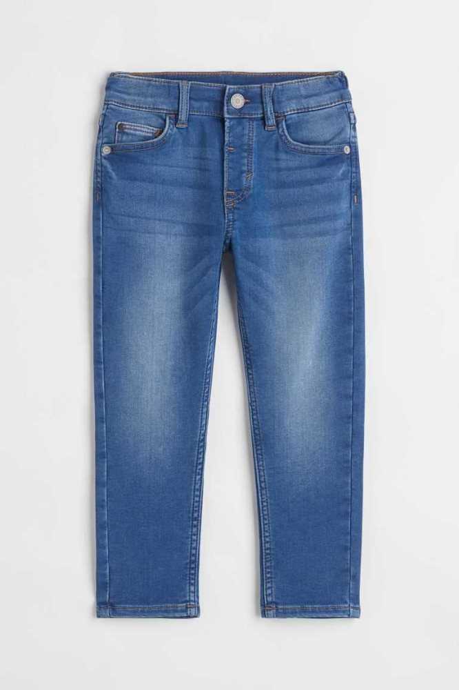 H&M Relaxed Fit Super Soft Jeans Kinder Dunkelblau | 4739-NQWXD