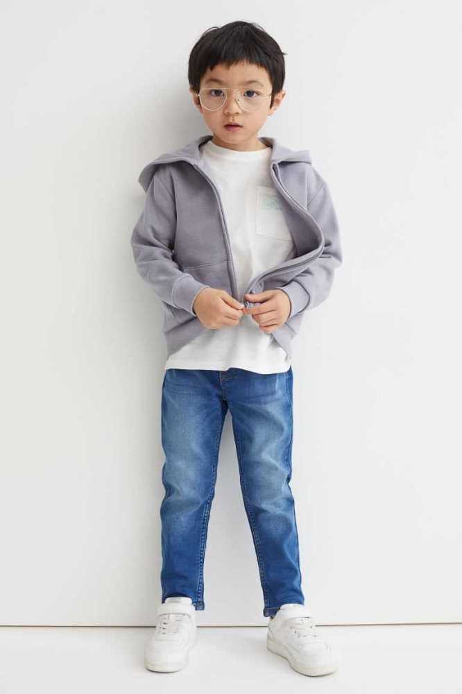 H&M Relaxed Fit Super Soft Jeans Kinder Dunkelblau | 4739-NQWXD