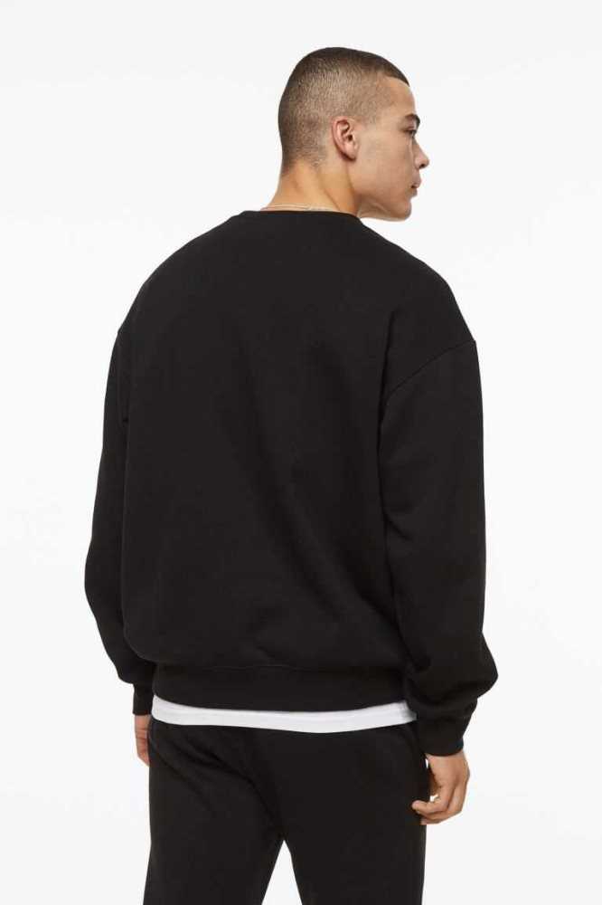 H&M Relaxed Fit Sweatshirt Herren Dunkelbraun | 3495-RUKOL