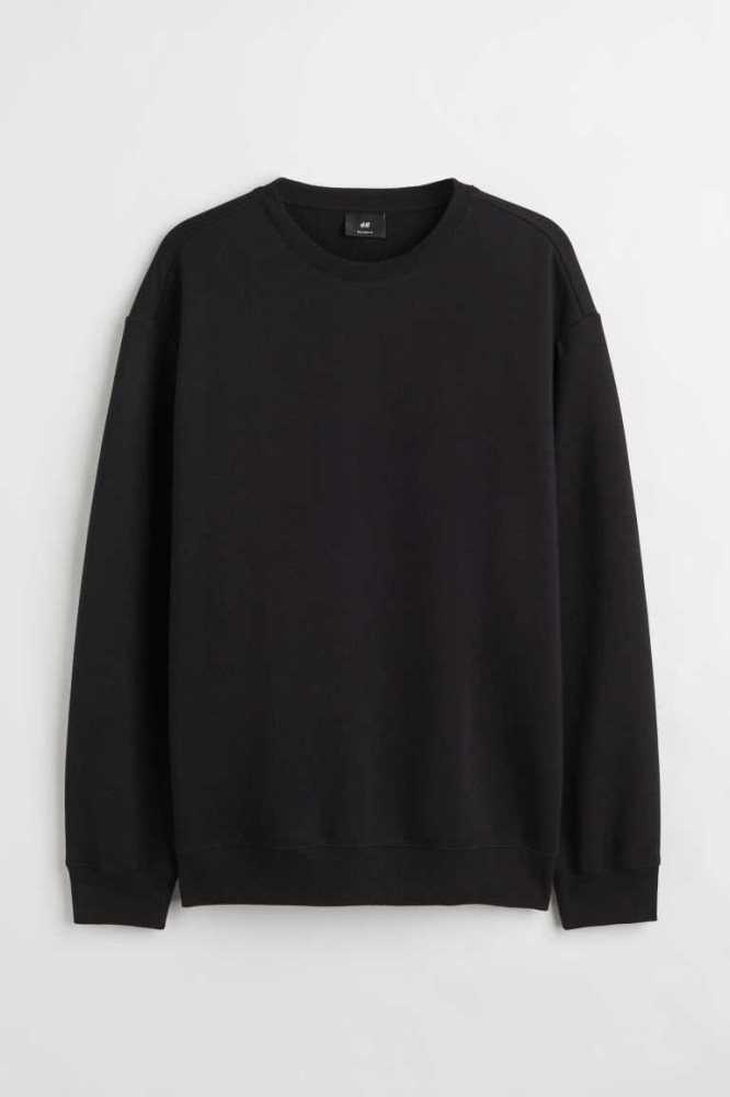 H&M Relaxed Fit Sweatshirt Herren Dunkelbraun | 3495-RUKOL