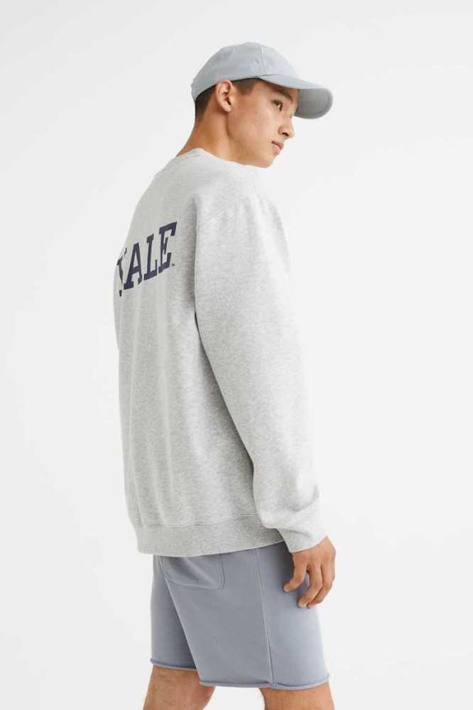 H&M Relaxed Fit Sweatshirt Herren Hellrosa | 1740-PCLWO