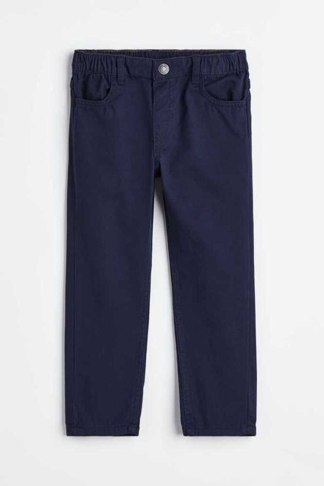 H&M Relaxed Tapered Fit Hose Kinder Dunkelblau | 7582-HSCJN