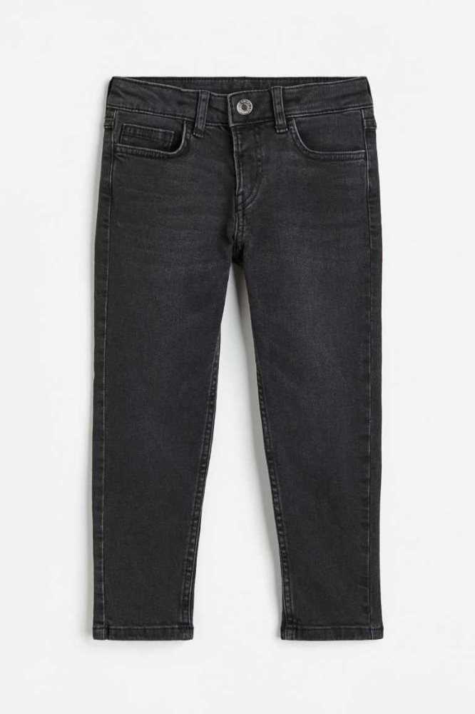 H&M Relaxed Tapered Fit Jeans Kinder Dunkelgrau | 3476-UVGDW