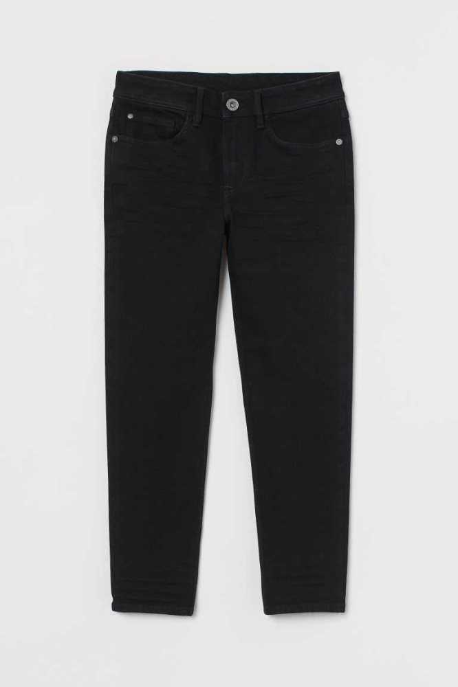 H&M Relaxed Tapered Fit Jeans Kinder Dunkelgrau | 7392-YDEVQ